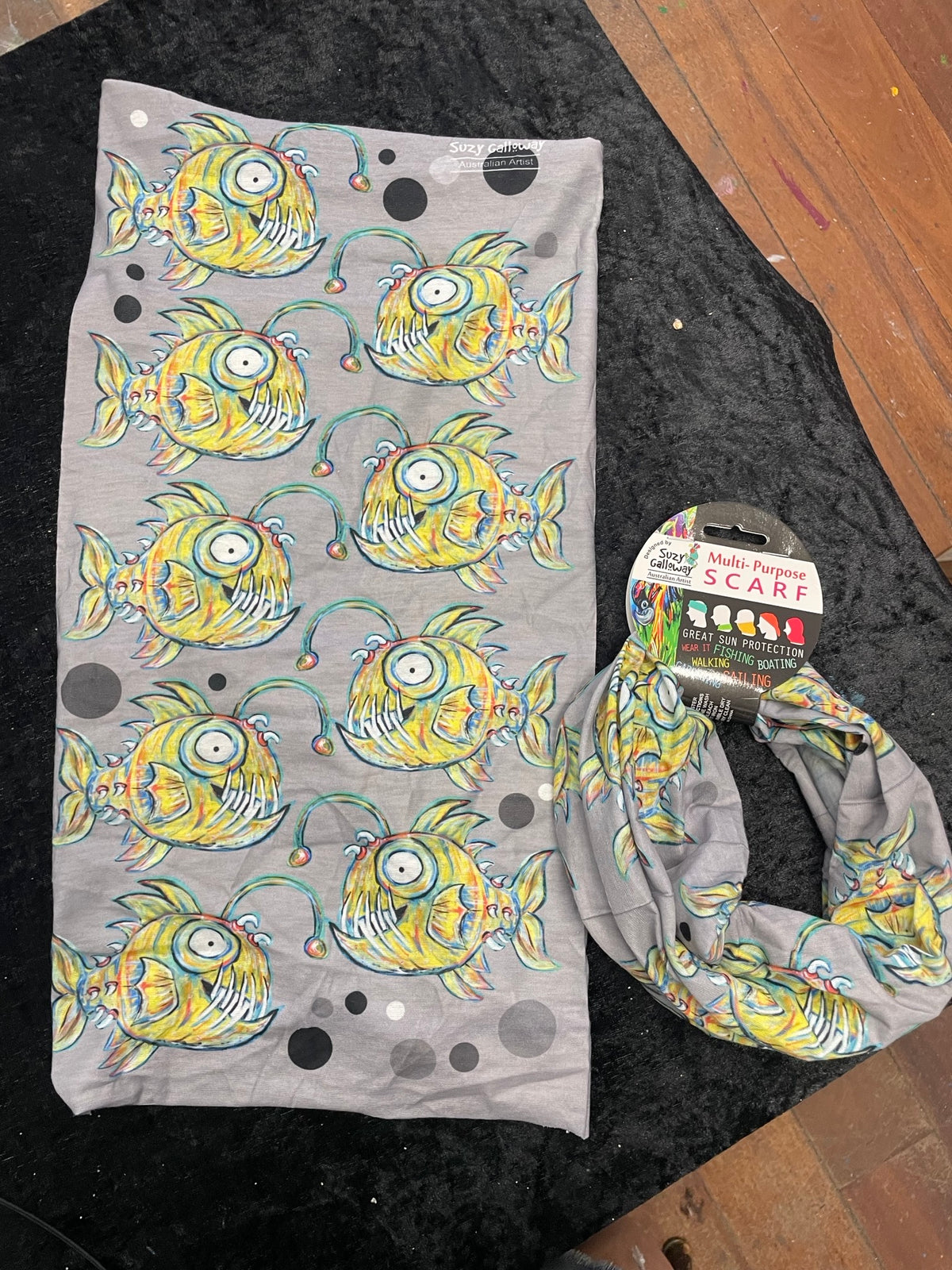 Crazy Fish Multi Purpose Headscarf / tube