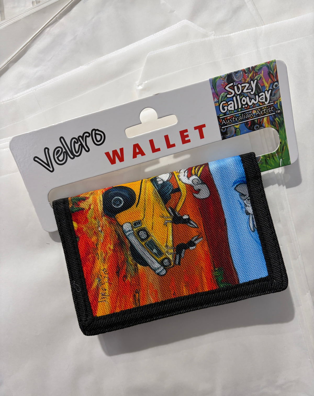 Velcro Wallet KOALA DRIVING UTE design