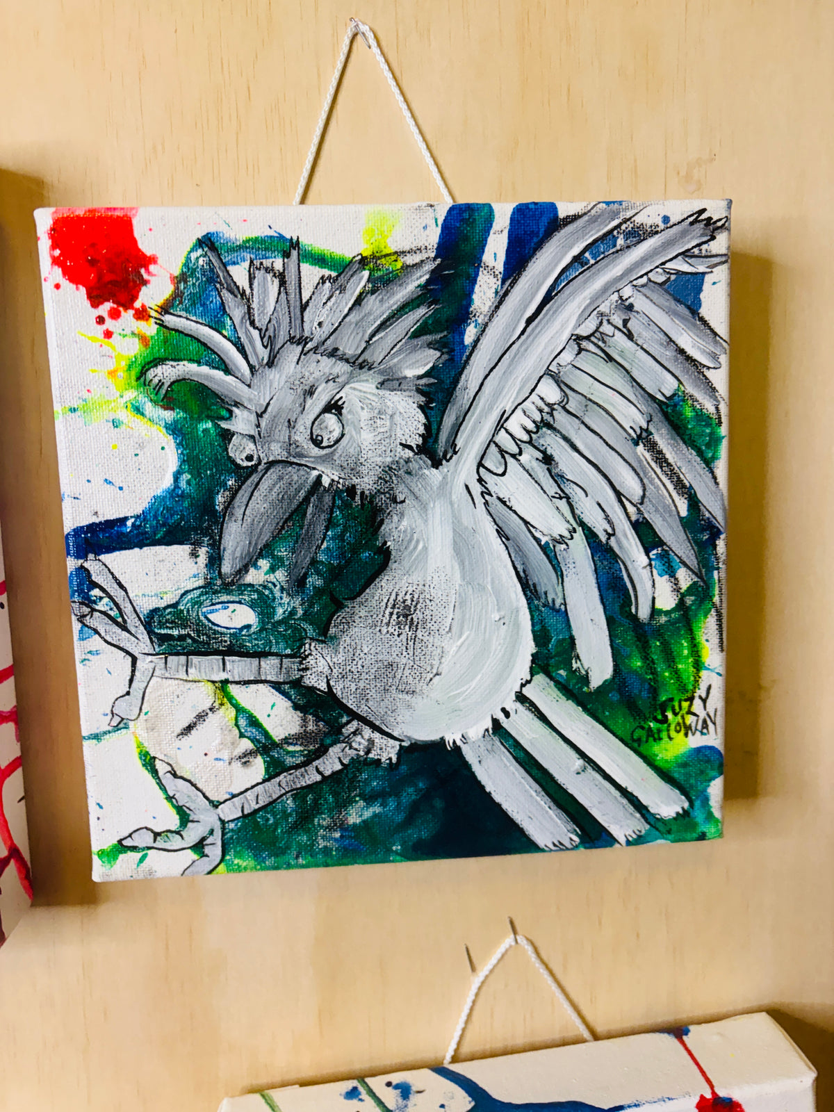 Clive - Ink and Acrylic on Canvas Original