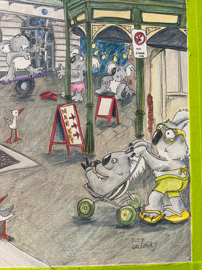 Koala Day Out - Original artwork