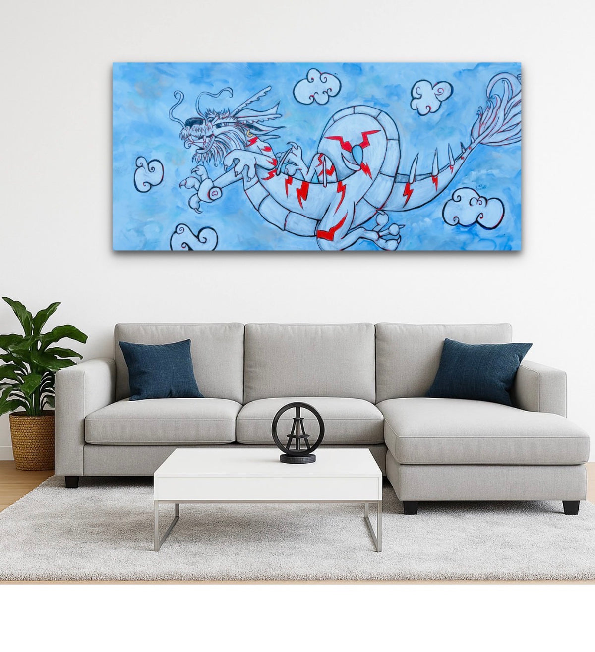 Daydreamer Believer - Acrylic Charcoal on Canvas Original