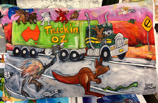 Truckin’ Oz  Pillowcase