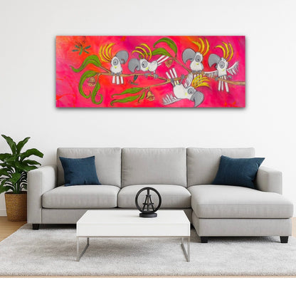 SOLD Fluoro Fairy Floss Pop  - Original artwork