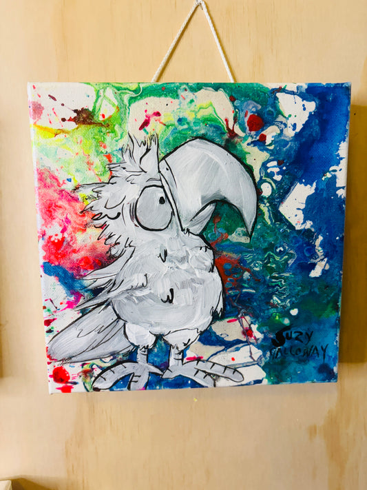 Suzy - Ink and Acrylic on Canvas Original