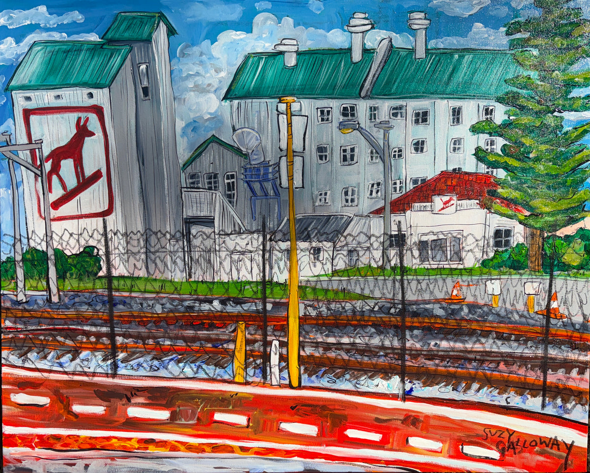 Dingo Flour Mill - Acrylic and charcoal on canvas Canvas Original