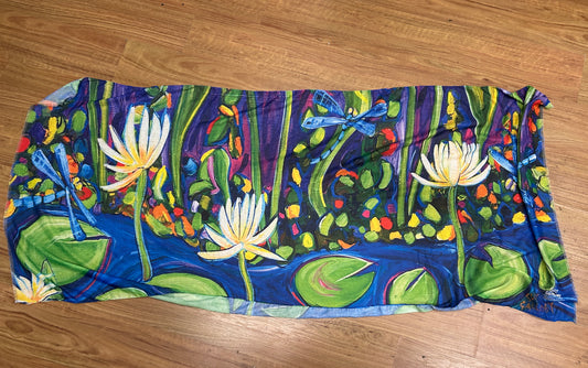 Dragonfly and Lilypad  Sarong