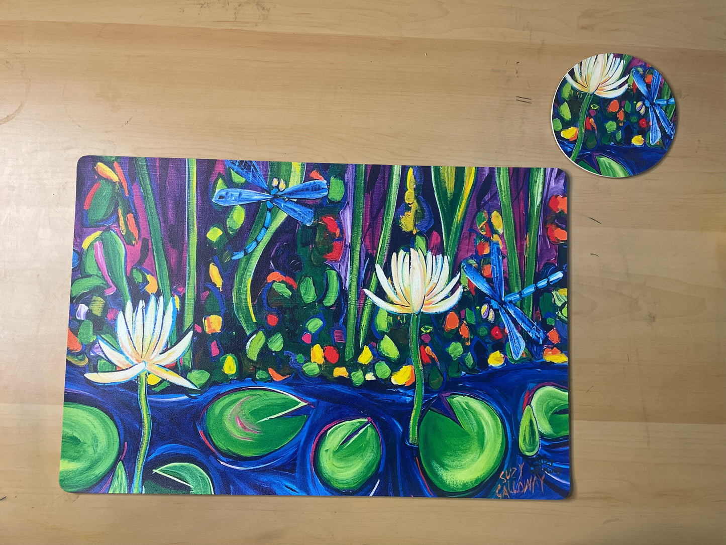 Dragonfly and Lilypad placemat