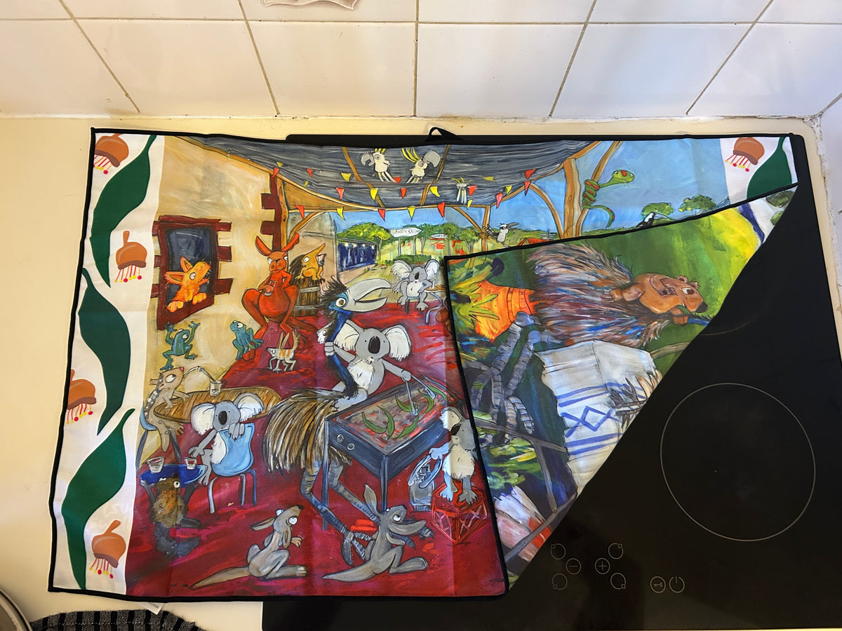 Suppertime kitchen towel / teatowel