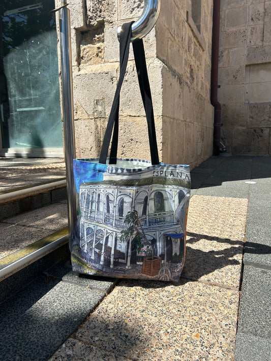 Esplanade hotel fremantle Design Cotton Canvas Large Bag