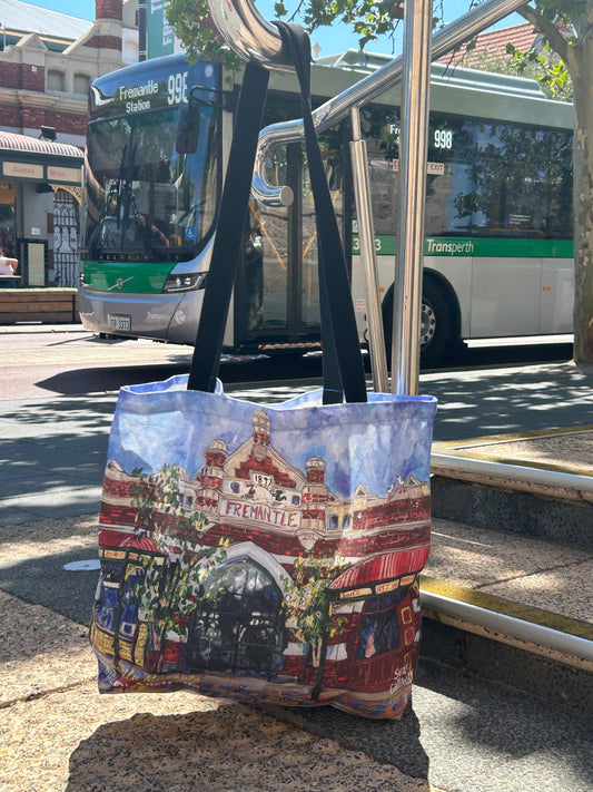 Fremantle Markets Design Cotton Canvas Large Bag