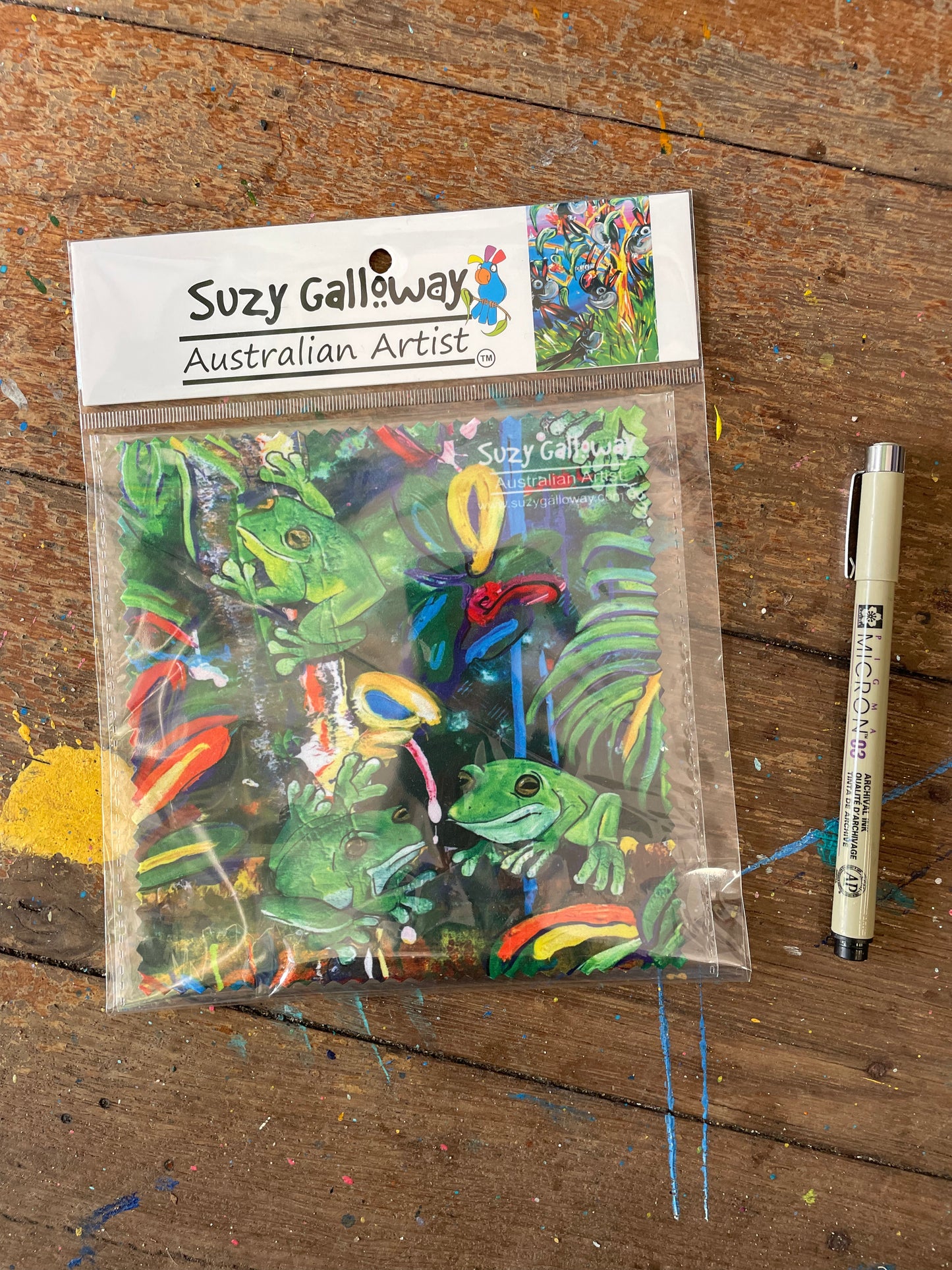 Tropical Frog Lens Cloth
