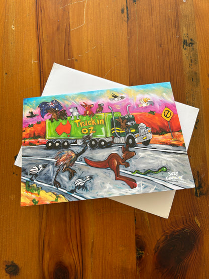 Truckin’ Oz  Greeting/Gift Card