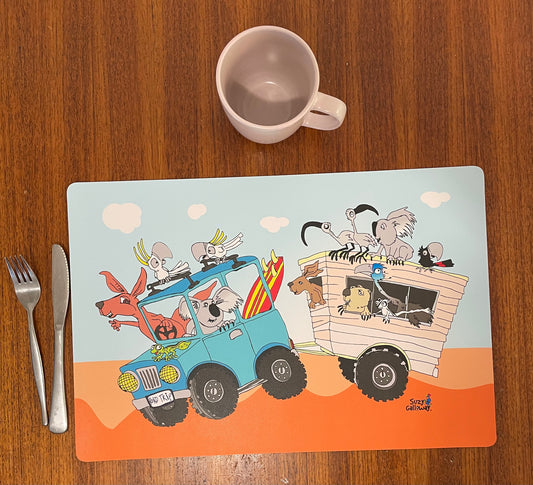 Road trip Caravan Placemat