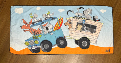 AUSSIE ANIMALS Microfibre QUICKDRY Towel (out of stock- back soon)