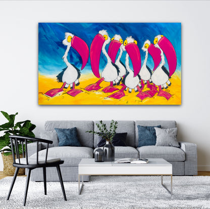 The Pelican Dance Off Original Art