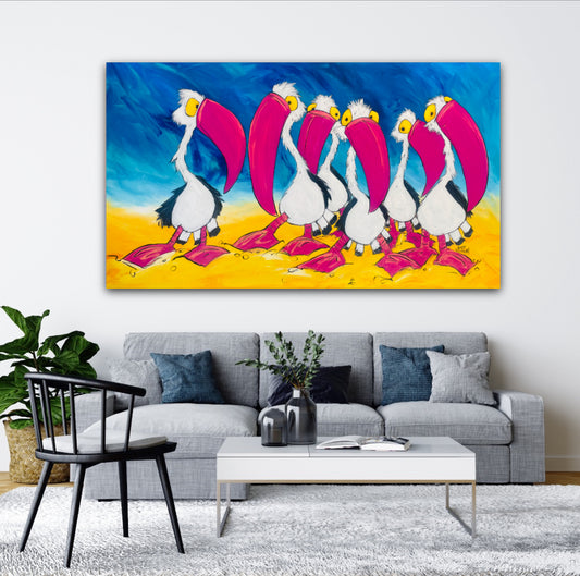 The Pelican Dance Off Original Art