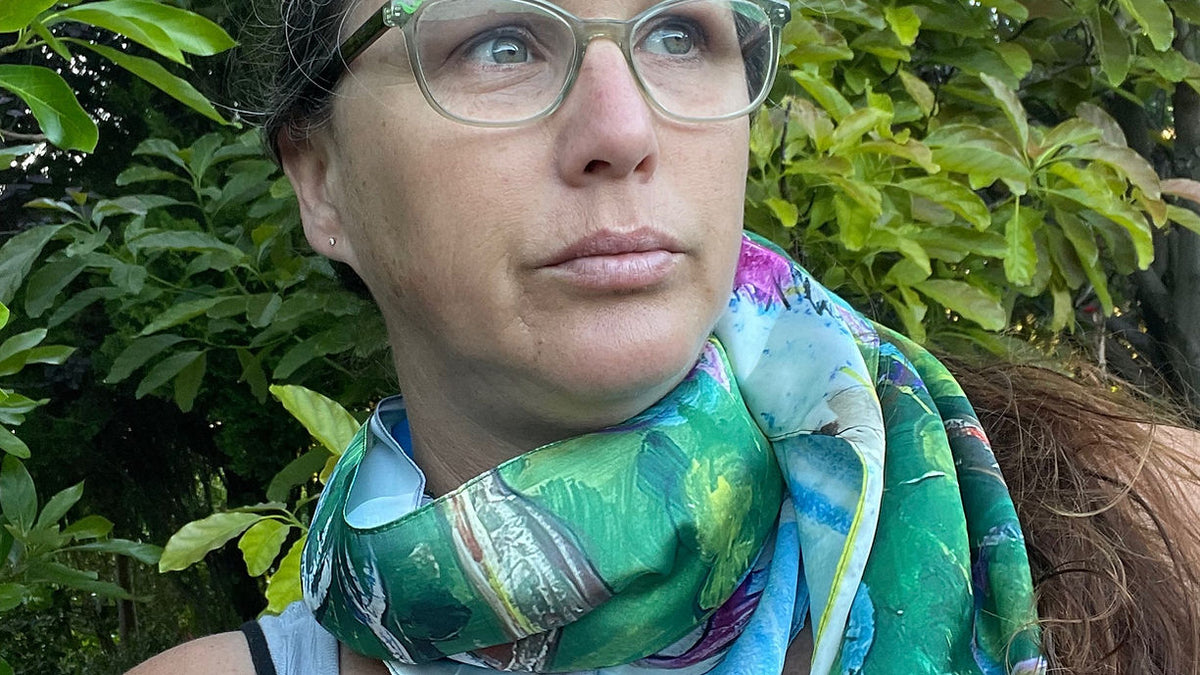 Pink and Grey Galah 90cm x 90cm Scarf